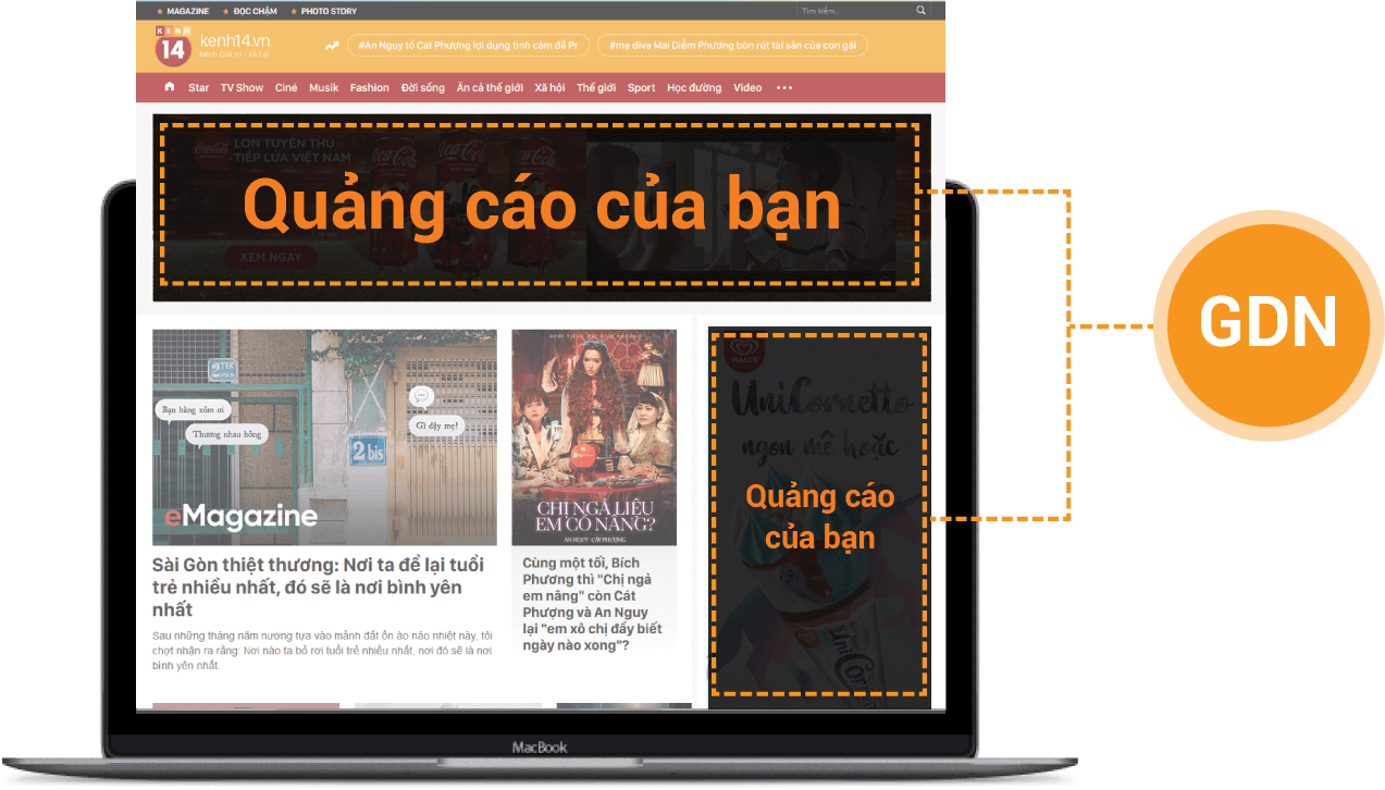 quảng cáo gdn